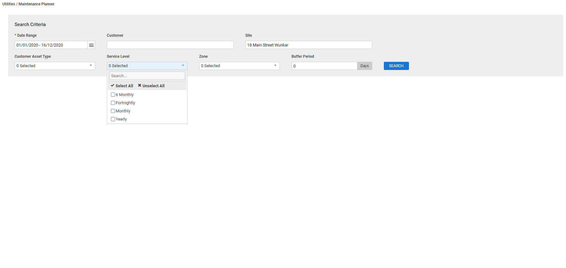 A screenshot of the Create Jobs option in Maintenance Planner.