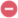 A delete icon with a red circle and a white minus symbol.