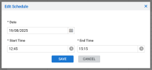 A screenshot of the Overnight Schedule feature.