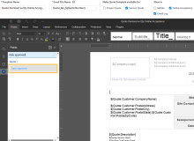 A screenshot of the Date Approved field in Form Builder.