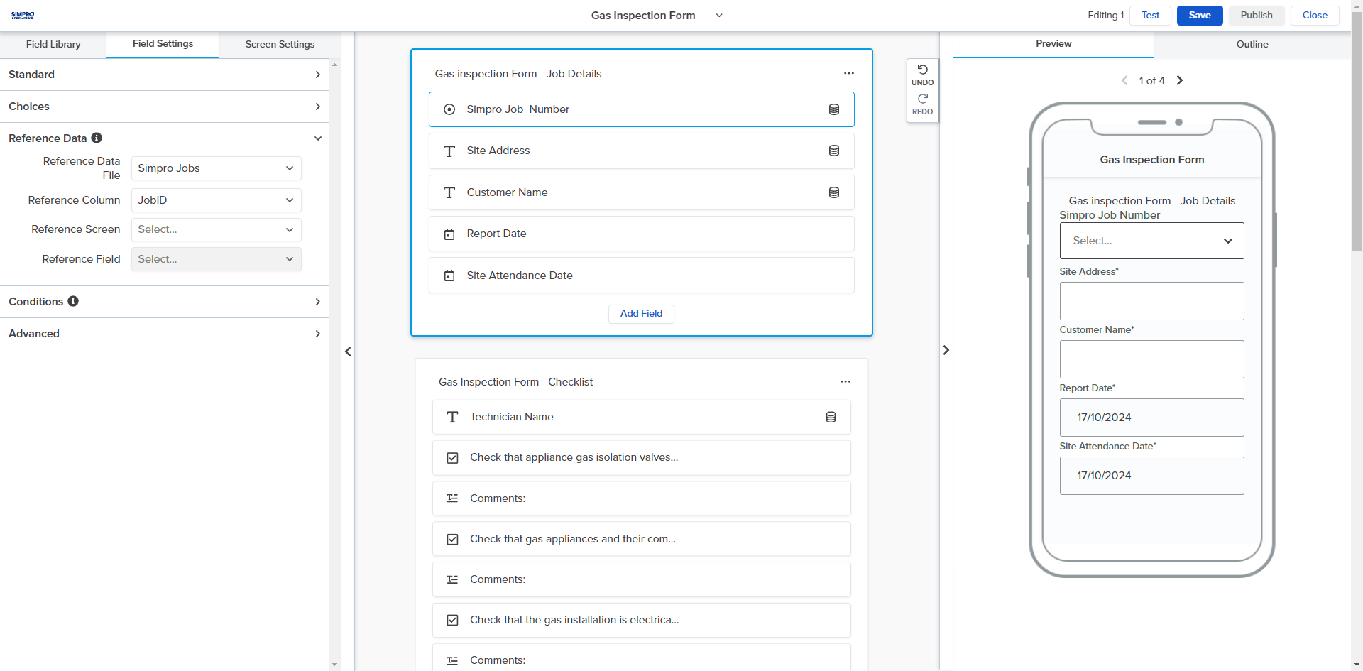 A screenshot of job reference id.