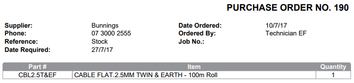 A screenshot of a purchase order with a Supplier Quantity.