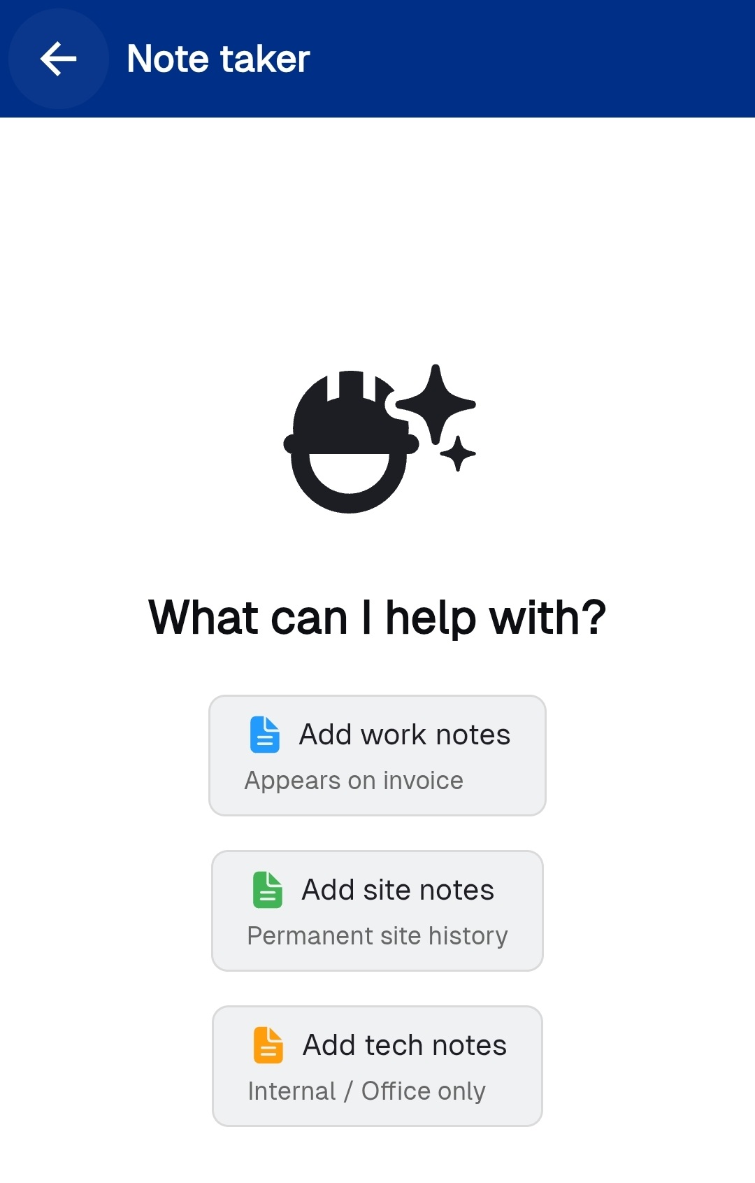 Simpro Mobile Notes Articles